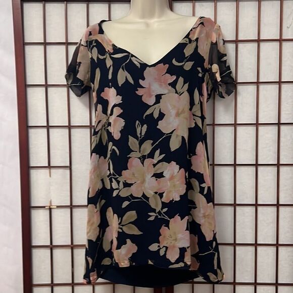 MERRITT CHARLES MADELEINE 100% SILK‎ DRESS SIZE XS - Picture 2 of 7